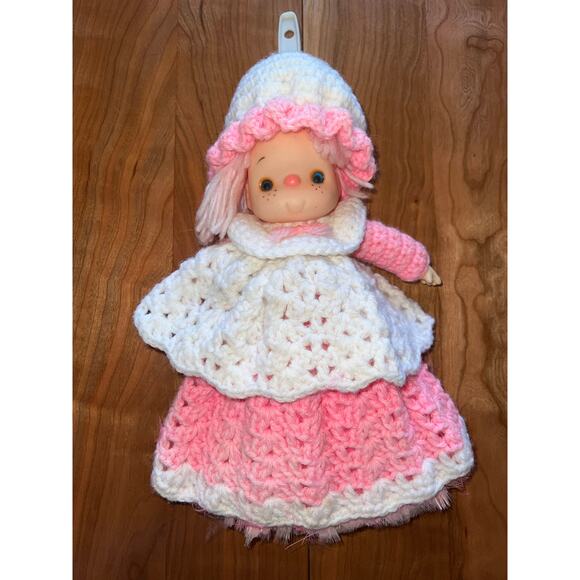 Strawberry Shortcake Crocheted Vintage Doll‎ Feather Duster Raspberry Tart Retro - Picture 1 of 8